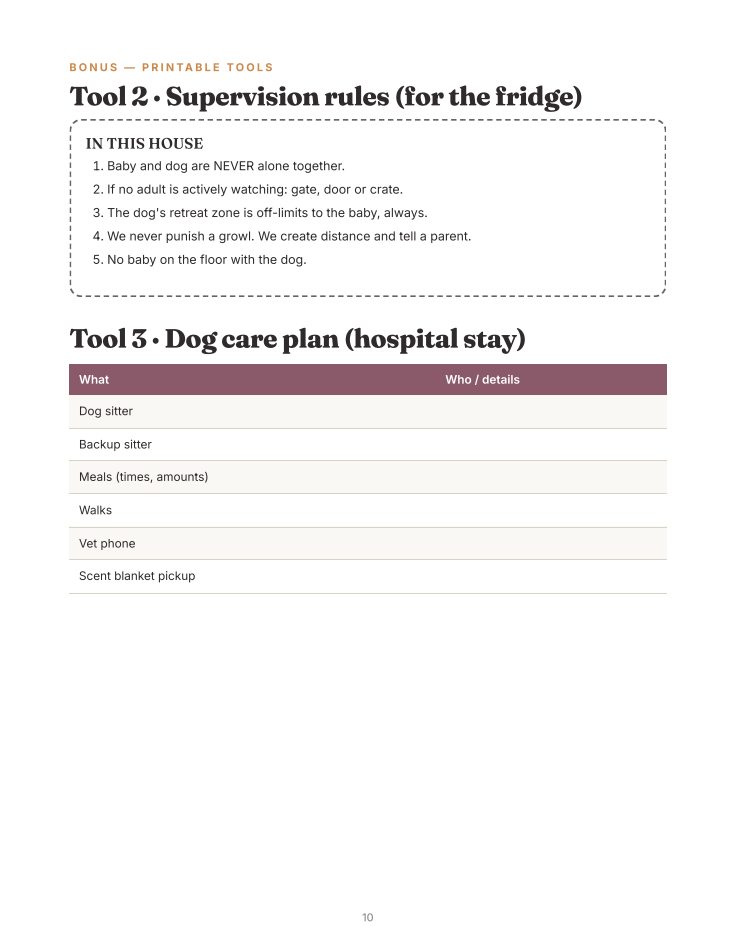 Inside page: supervision rules