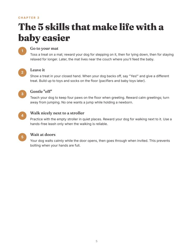 Inside page: the 5 skills